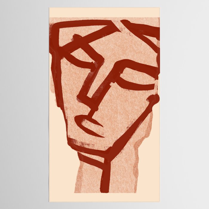 Abstract Face 91 Tablecloth Gallery Image 2