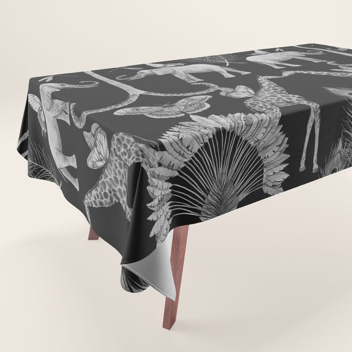 Whimsical African Safari Pattern Tablecloth Gallery Image 1