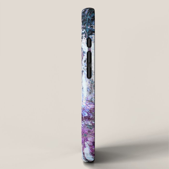Monet : Poplars Lavender Periwinkle Deep Blue iPhone Case Gallery Image 2