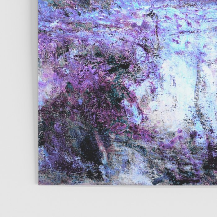 Monet : Poplars Lavender Periwinkle Deep Blue Poster Gallery Image 3