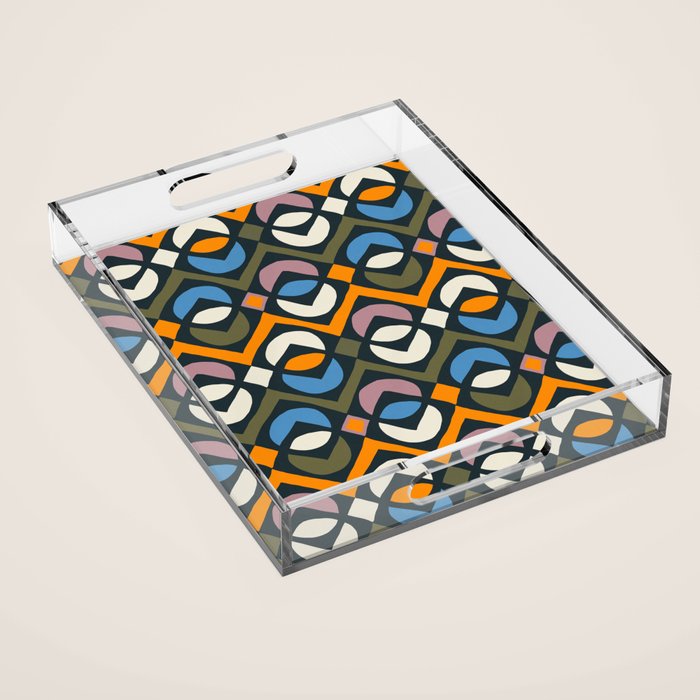 Simple Hand-cut Pattern #2 Acrylic Tray Gallery Image 1