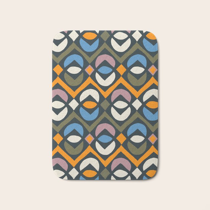Simple Hand-cut Pattern #2 Bath Mat Gallery Image 1