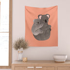 Piggyback Koala Wall Tapestry Gallery Image 2