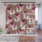 Mocha Elf Pattern Wall Mural Gallery Image 1