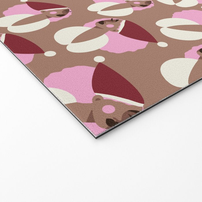 Mocha Elf Pattern Welcome Mat Gallery Image 2