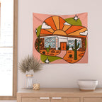Aries Mid Century House Wall Tapestry Gallery Image 2
