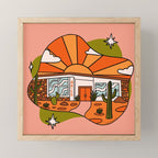 Aries Mid Century House Mini Art Print Gallery Image 1
