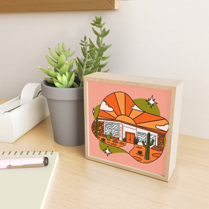 Aries Mid Century House Mini Art Print Gallery Image 2