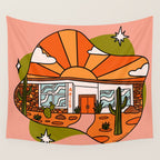 Aries Mid Century House Wall Tapestry Gallery Image 4