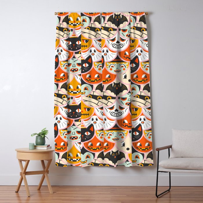 Monster Mash-Up Window Curtain Gallery Image 5