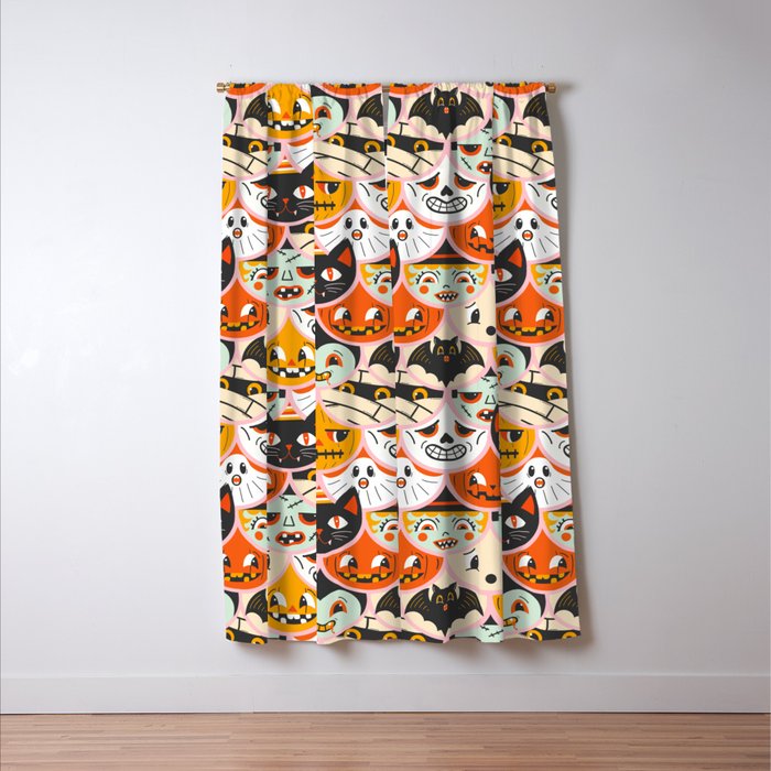 Monster Mash-Up Window Curtain Gallery Image 3