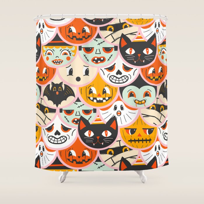 Monster Mash-Up Shower Curtain Gallery Image 1