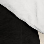 Mid Century Modern Abstract Lounge Pattern in Black and Almond Cream  Comforter Gallery Image 4