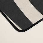 Mid Century Modern Abstract Lounge Pattern in Black and Almond Cream  Desk Mat Gallery Image 4
