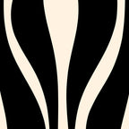 Mid Century Modern Abstract Lounge Pattern in Black and Almond Cream  Coffee Mug Gallery Image 2