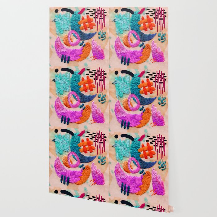 abstract embroidery Wallpaper Gallery Image 2