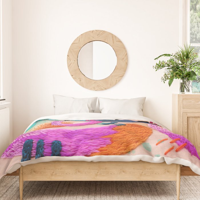 abstract embroidery Duvet Cover Gallery Image 3