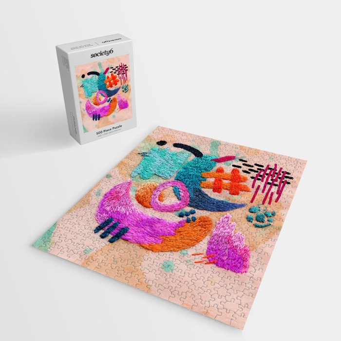 abstract embroidery Jigsaw Puzzle Gallery Image 2