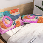 abstract embroidery Pillow Sham Gallery Image 2