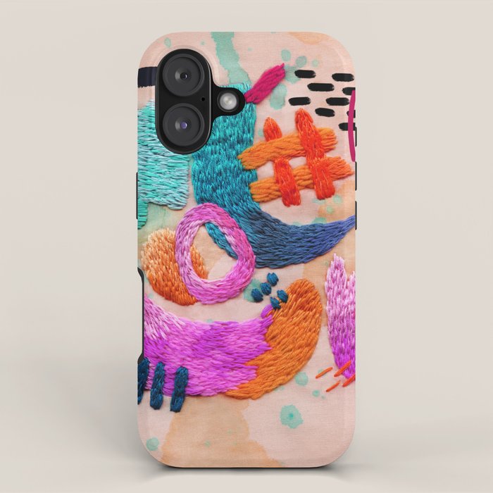 abstract embroidery iPhone Case Gallery Image 1