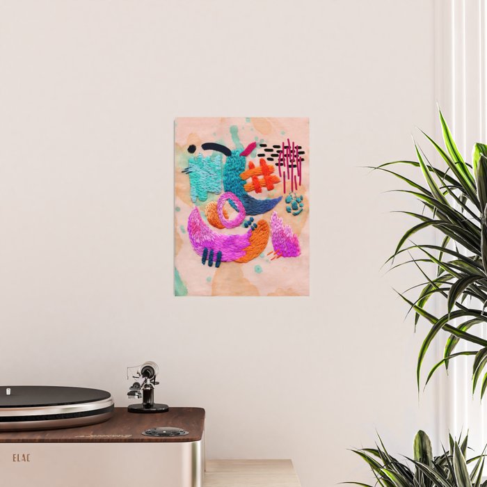 abstract embroidery Poster Gallery Image 2