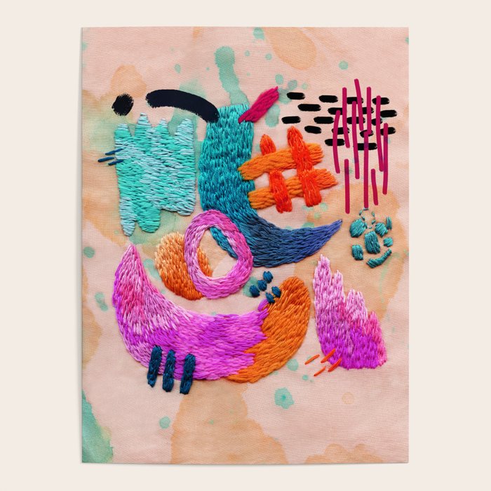 abstract embroidery Poster Gallery Image 4