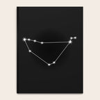 Capricorn Zodiac Star Constellation Line Art Black Notebook Gallery Image 4