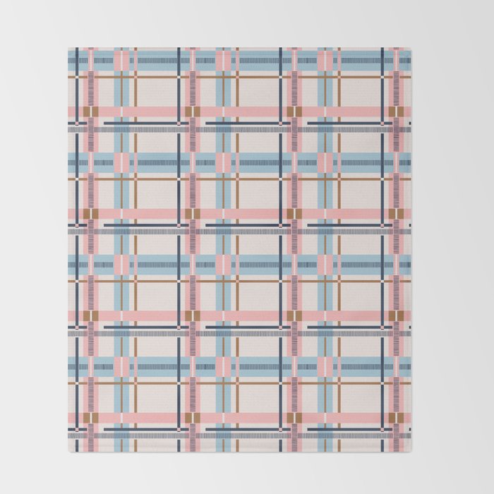Bold Linear Harmony A Throw Blanket Gallery Image 2