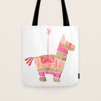 Mexican Donkey PinÌata - Pink & Rose Gold Palette Tote Bag Gallery Image 1