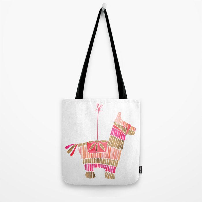 Mexican Donkey PinÌata - Pink & Rose Gold Palette Tote Bag Gallery Image 2