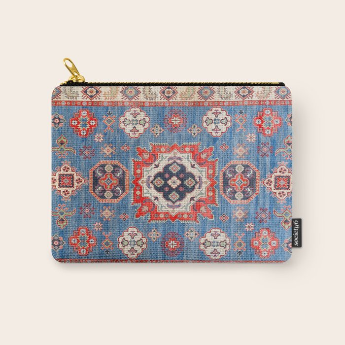 Blue Starblaze Handmade Kazak Rug Carry All Pouch Gallery Image 1