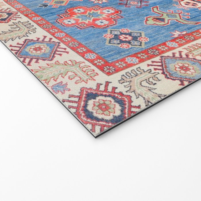 Blue Starblaze Handmade Kazak Rug Welcome Mat Gallery Image 2