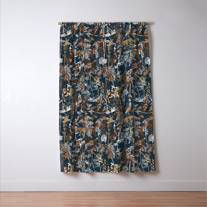 Abstract Forest Night A Window Curtain Gallery Image 3