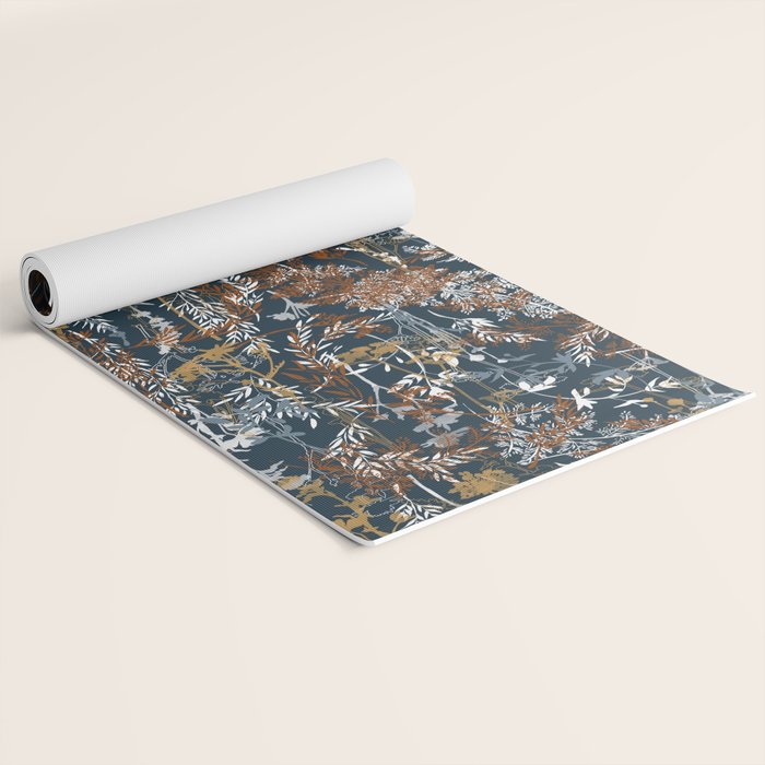 Abstract Forest Night A Yoga Mat Gallery Image 2