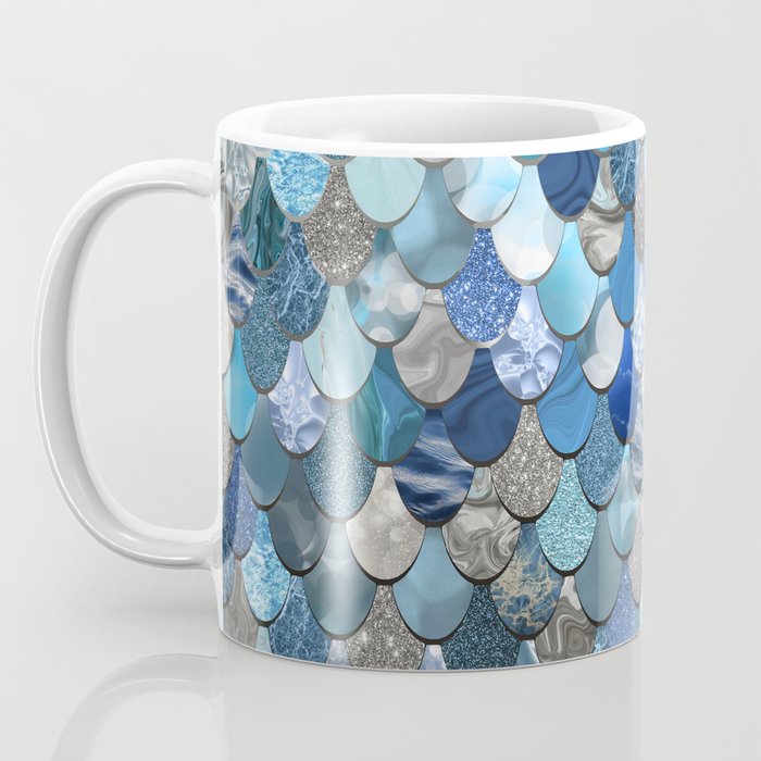 Mermaid Ocean Blue Pattern Coffee Mug Gallery Image 3