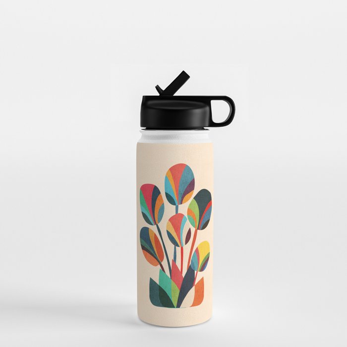 Ikebana - Geometric flower Water Bottle Gallery Image 1