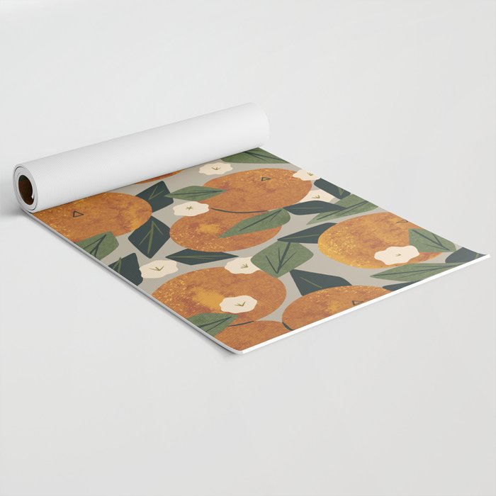 Orange Bouquet Yoga Mat Gallery Image 2