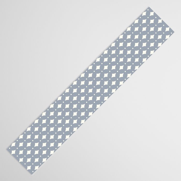 Vintage Stars XV Grey Blue Table Runner Gallery Image 3