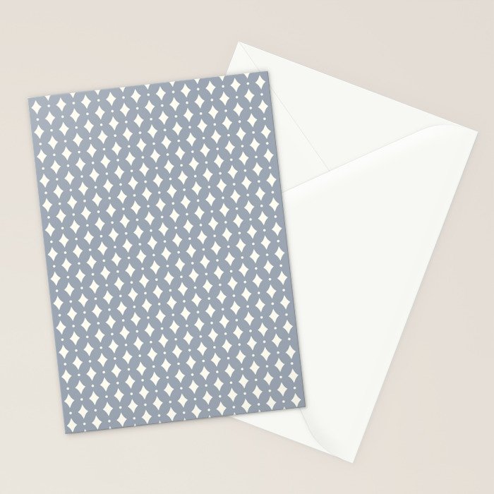 Vintage Stars XV Grey Blue Stationery Card Gallery Image 2