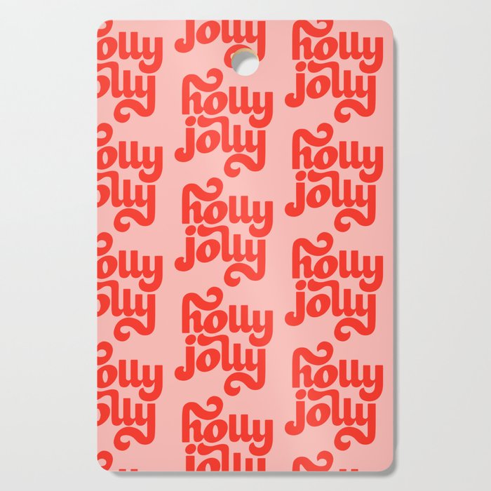 Holly Jolly Pattern Cutting Board Gallery Image 1