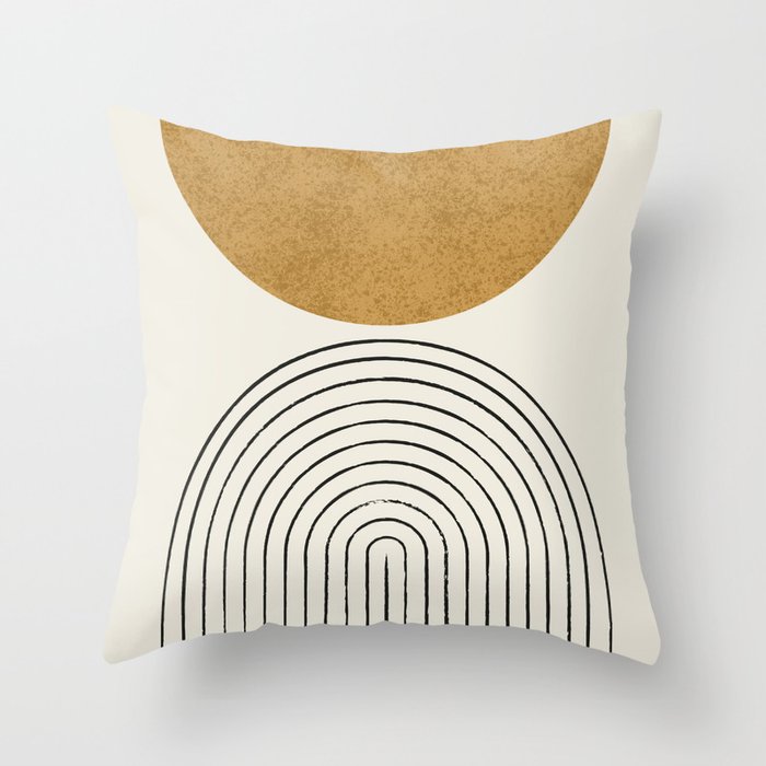 Arch Balance Gold Throw Pillow Gallery Image 6
