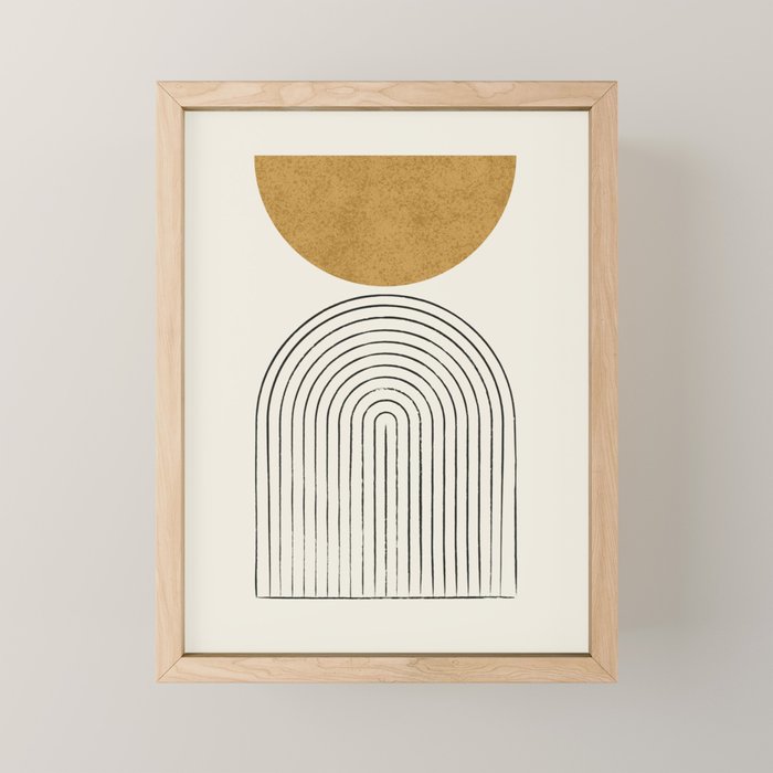 Arch Balance Gold Mini Art Print Gallery Image 1