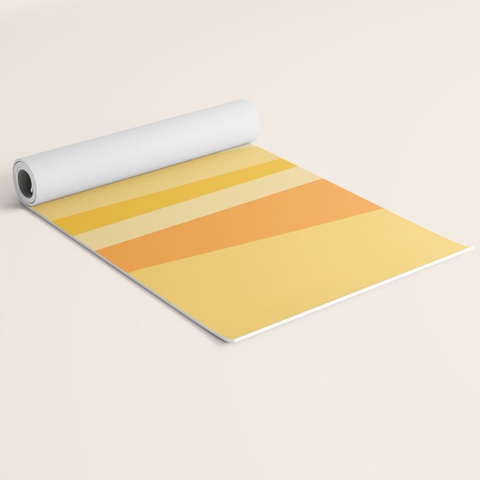 Abstract Landscape 09 Yellow Yoga Mat Gallery Image 2