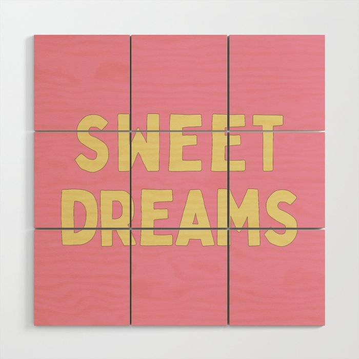 Sweet Dreams Wood Wall Art Gallery Image 1