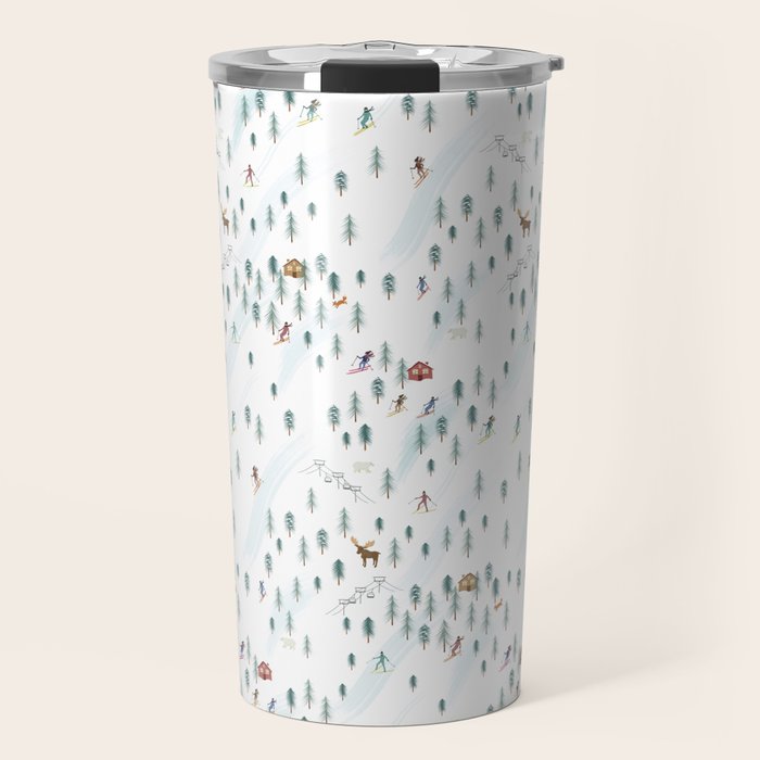 Alpine Ski Slopes Travel Mug Gallery Image 1