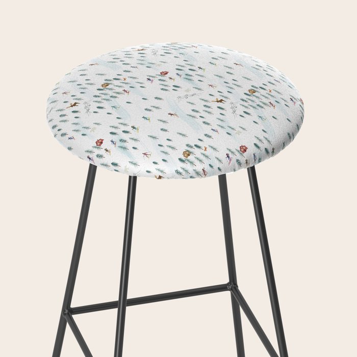 Alpine Ski Slopes Stool Gallery Image 2