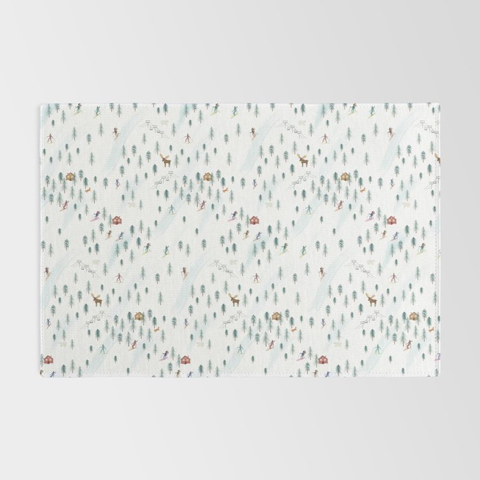 Alpine Ski Slopes Rug Gallery Image 2