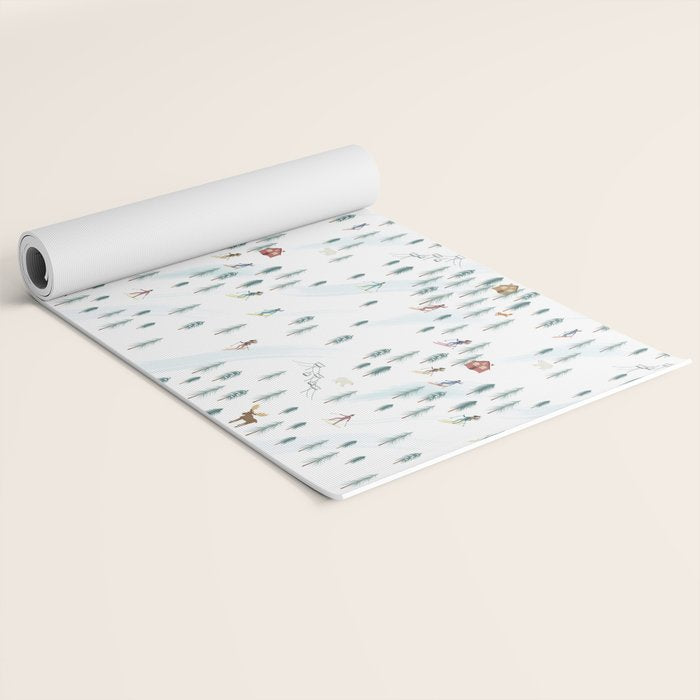 Alpine Ski Slopes Yoga Mat Gallery Image 2