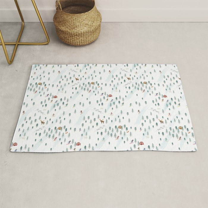 Alpine Ski Slopes Rug Gallery Image 1
