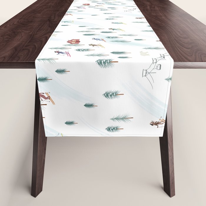 Alpine Ski Slopes Table Runner Gallery Image 1